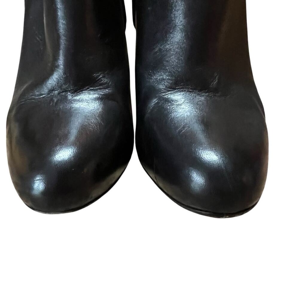 Gucci Babouska Leather Ankle Booties Back Silver Studded EU 35.5 US 5.5 - Picture 12 of 13